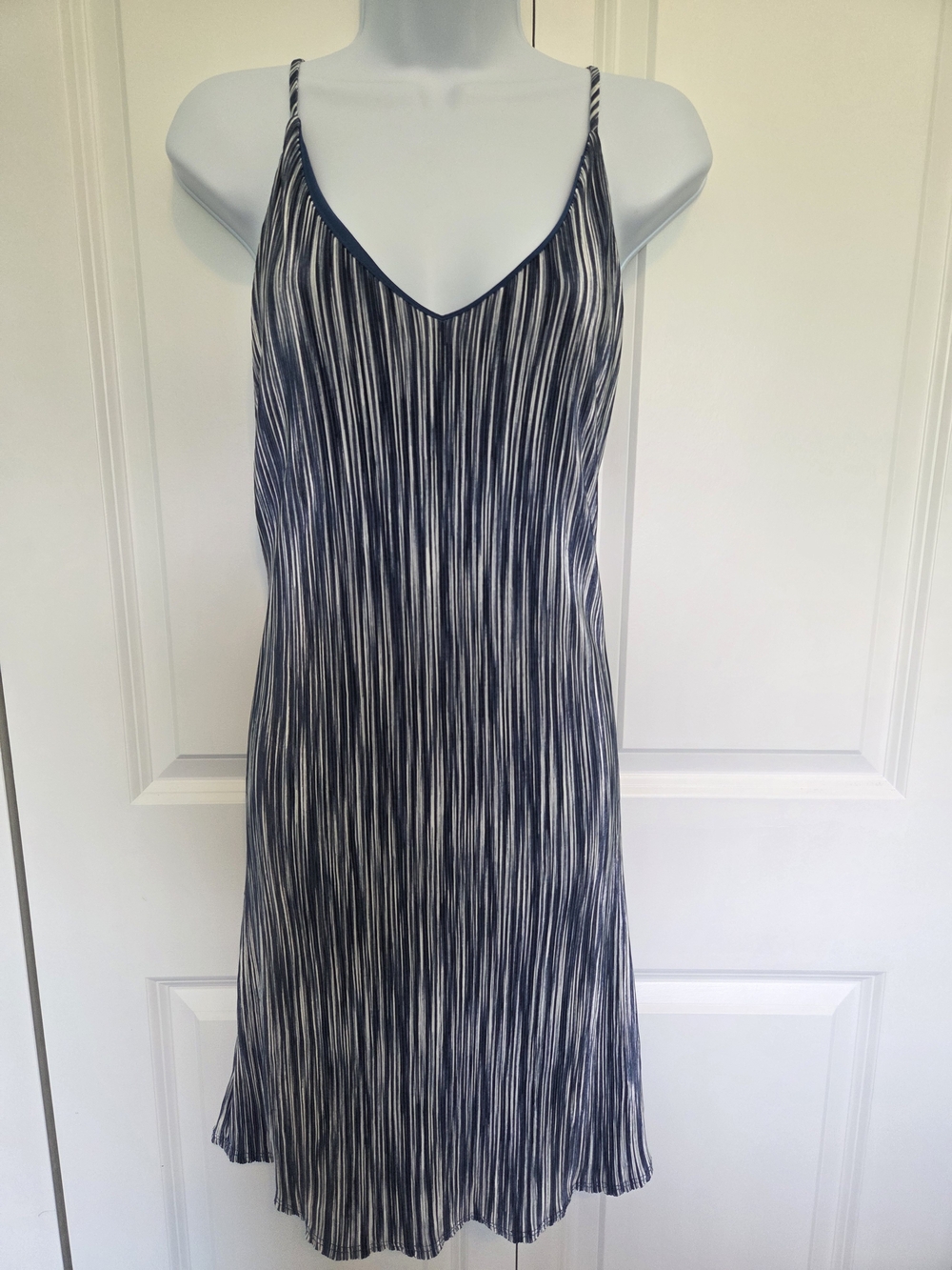 Le Lis Navy & White Striped Midi Slip Dress